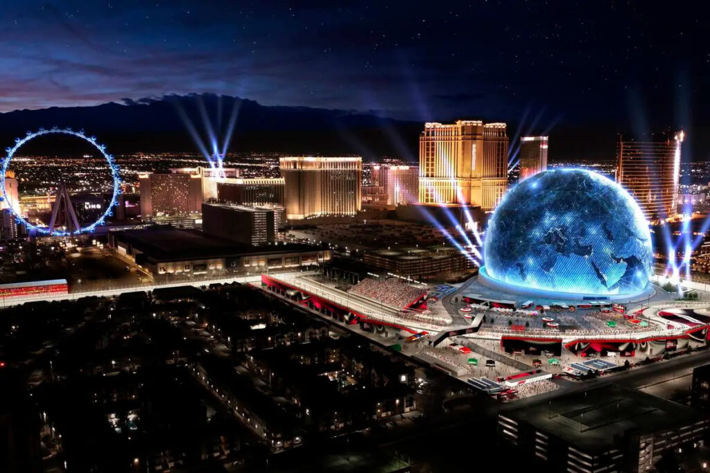 The MSG Sphere at the venetian